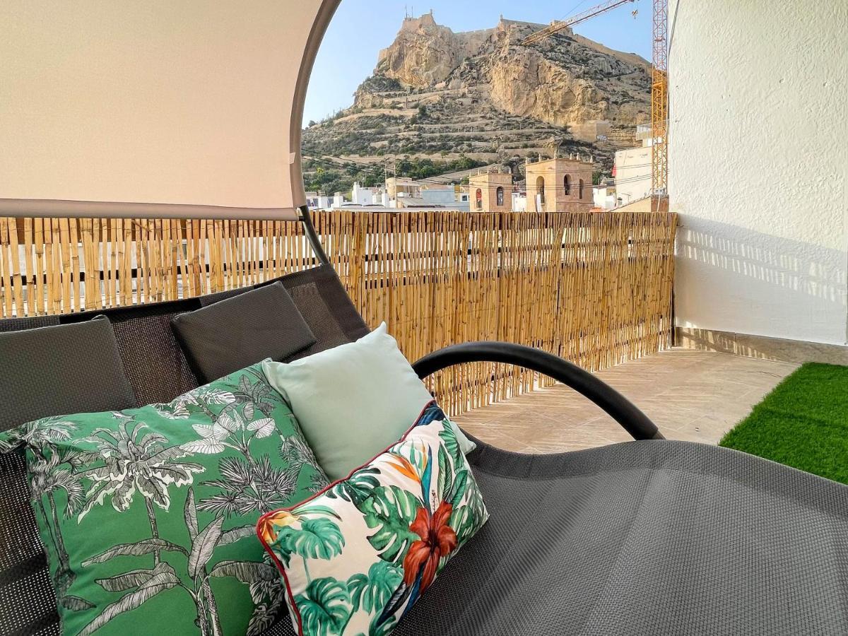 La Terraza. Vistas Al Castillo A 1 Min. De La Playa Alicante Extérieur photo