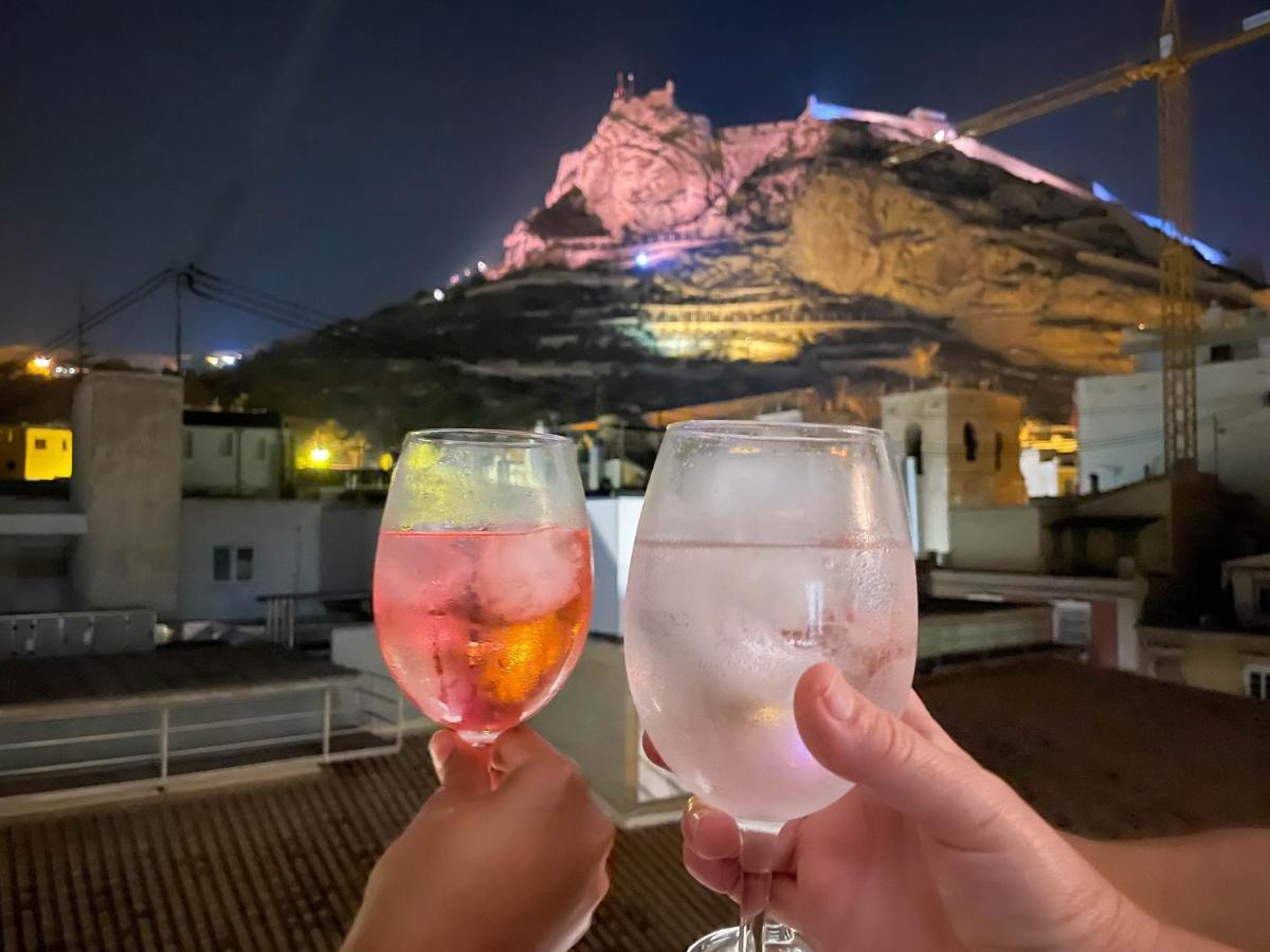 La Terraza. Vistas Al Castillo A 1 Min. De La Playa Alicante Extérieur photo